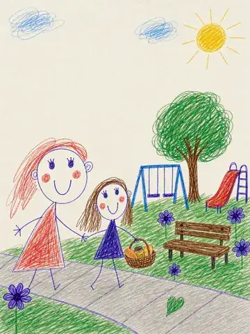 Cover illustration: Lia and her mom walking to the park with a picnic basket